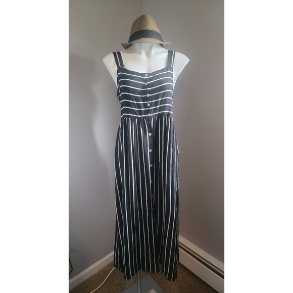 Button Stripe Dress - Picture 3 of 4